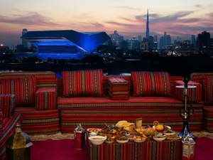 Skyline, shawarma-level smoke, and an oud: Zaytoun’s Arabian Nights is back